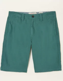 FatFace Stow Flat Front Shorts Teal Green Discount