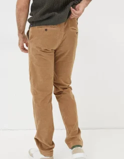 FatFace Straight Cord Trousers Dark Stone