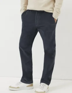 FatFace Straight Cord Trousers Navy Best