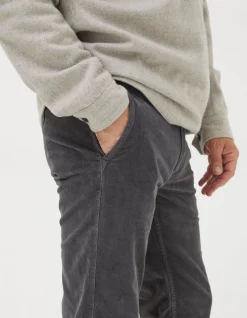FatFace Straight Cord Trousers Grey Clearance