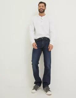 FatFace Straight Dark Vintage Wash Jeans Denim Sale