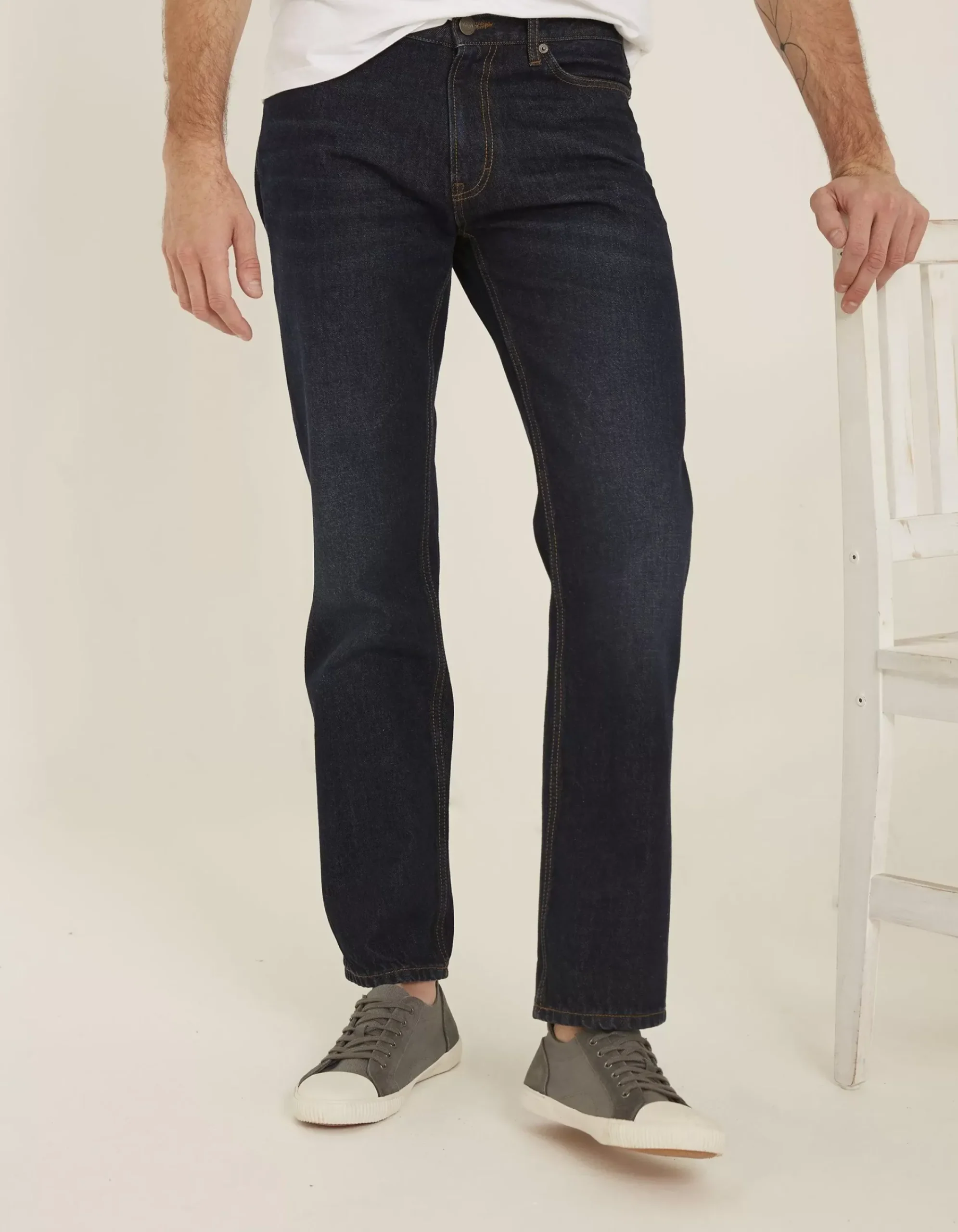 FatFace Straight Dark Vintage Wash Jeans Denim Sale