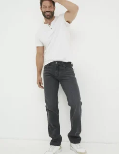FatFace Straight Fit Jeans Washed Grey Best