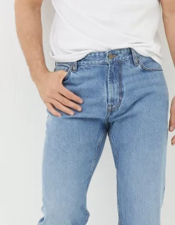 FatFace Straight Fit Jeans Light Denim Blue Outlet