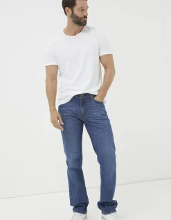 FatFace Straight Fit Jeans Stone Wash Clearance