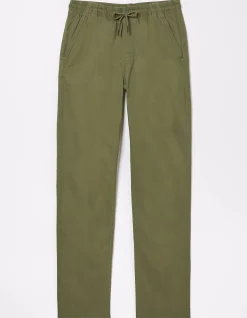 FatFace Straight Pull On Trousers Light Sage