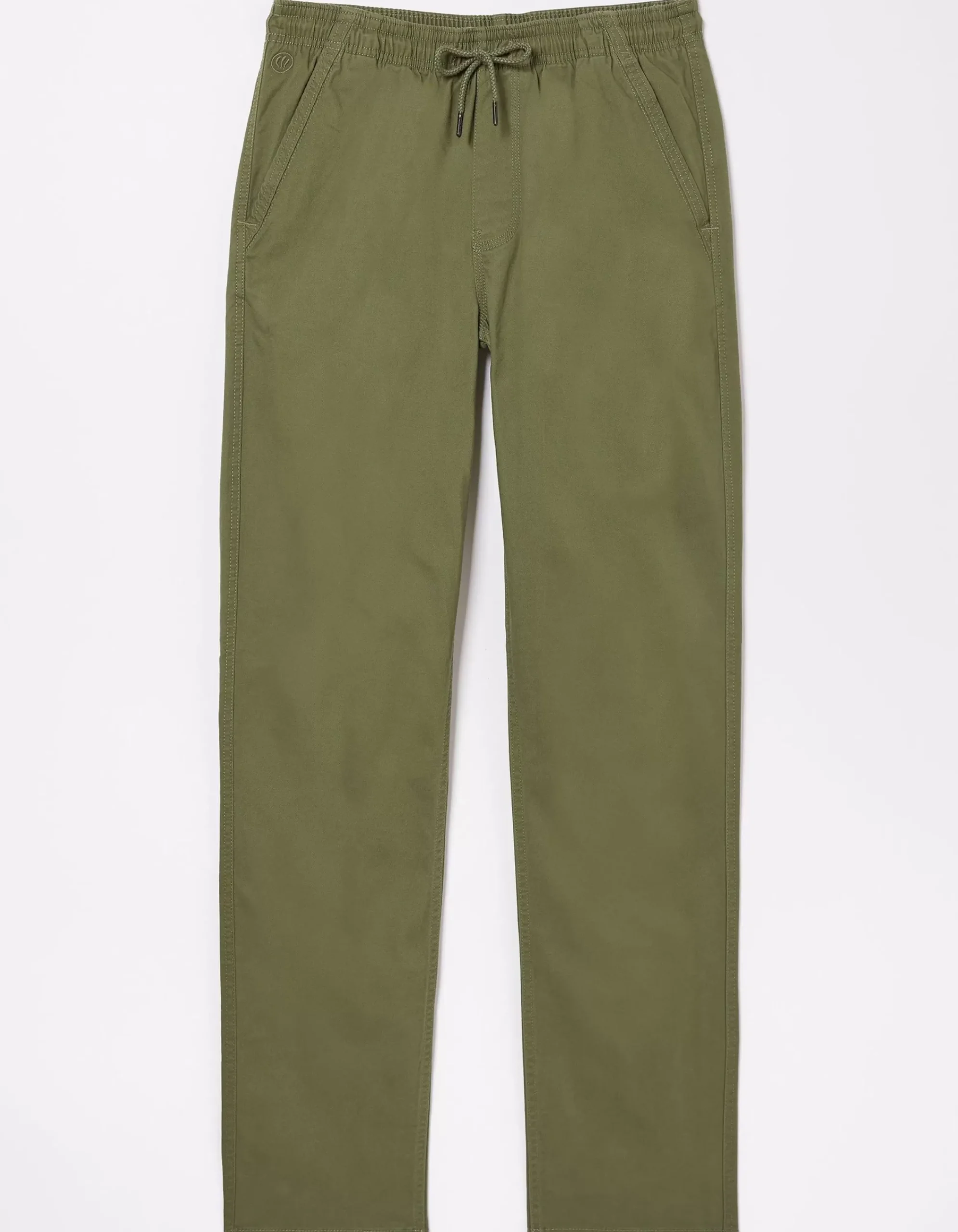 FatFace Straight Pull On Trousers Light Sage