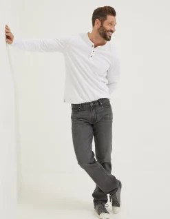 FatFace Straight Wash Jeans Grey Discount