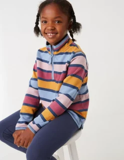 FatFace Stripe Half Neck Sweatshirt Multi New