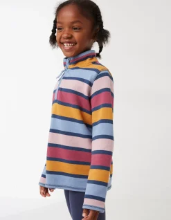 FatFace Stripe Half Neck Sweatshirt Multi New