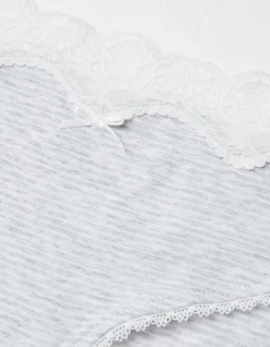FatFace Striped Mini Knickers Grey Online