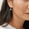 FatFace Sun And Stone Earrings Silver