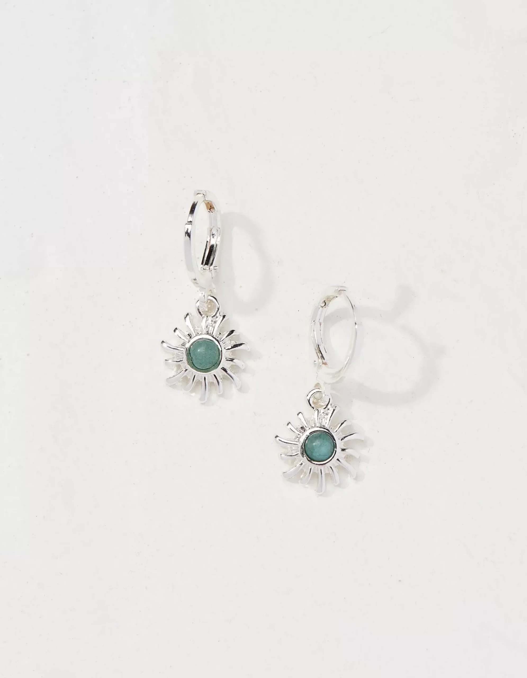 FatFace Sun And Stone Earrings Silver