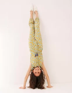 FatFace Sunflower Print Jumpsuit Teal Discount