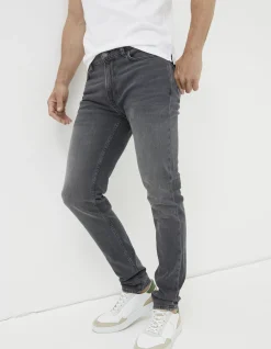 FatFace Super Slim Fit Jeans Washed Grey