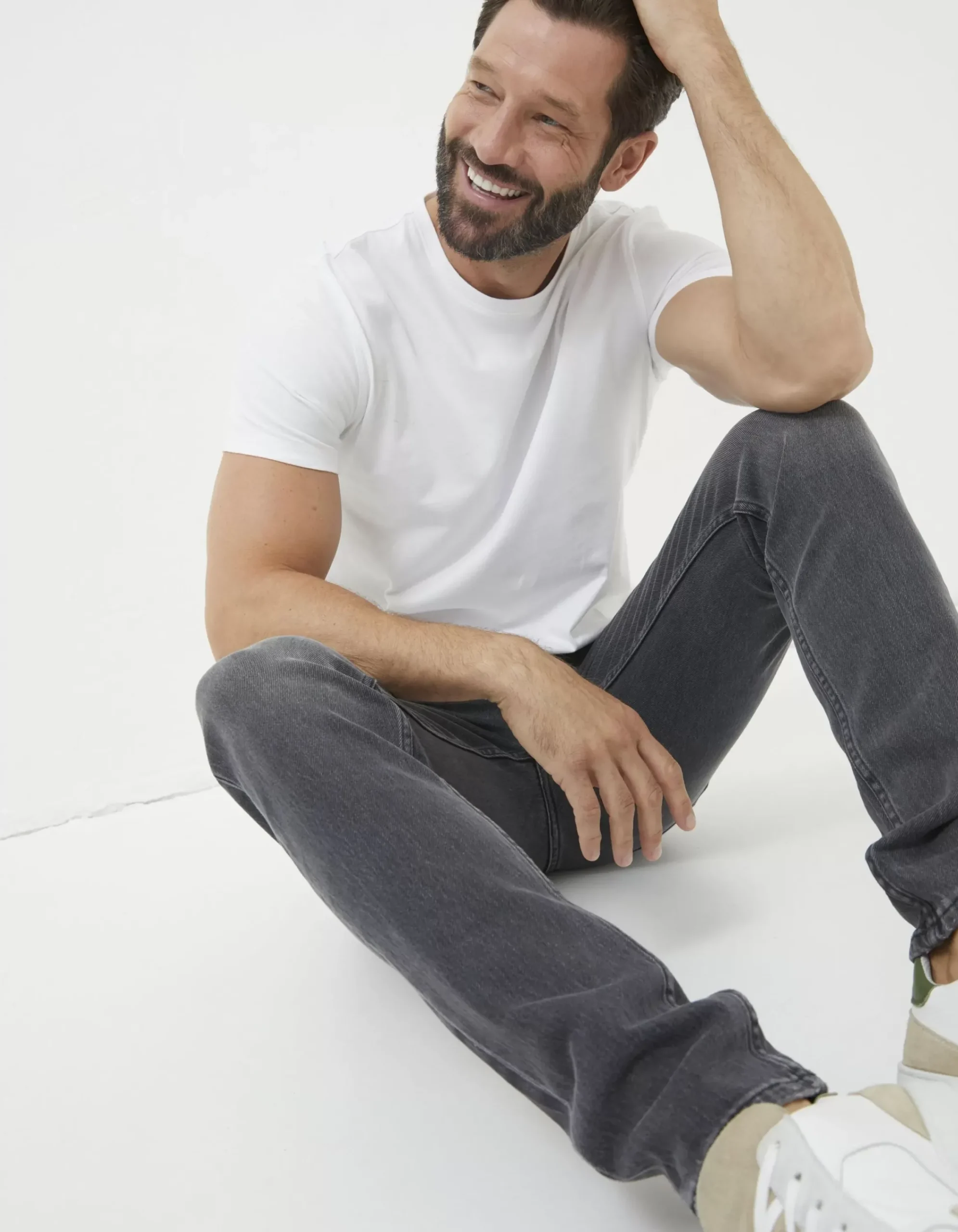 FatFace Super Slim Fit Jeans Washed Grey