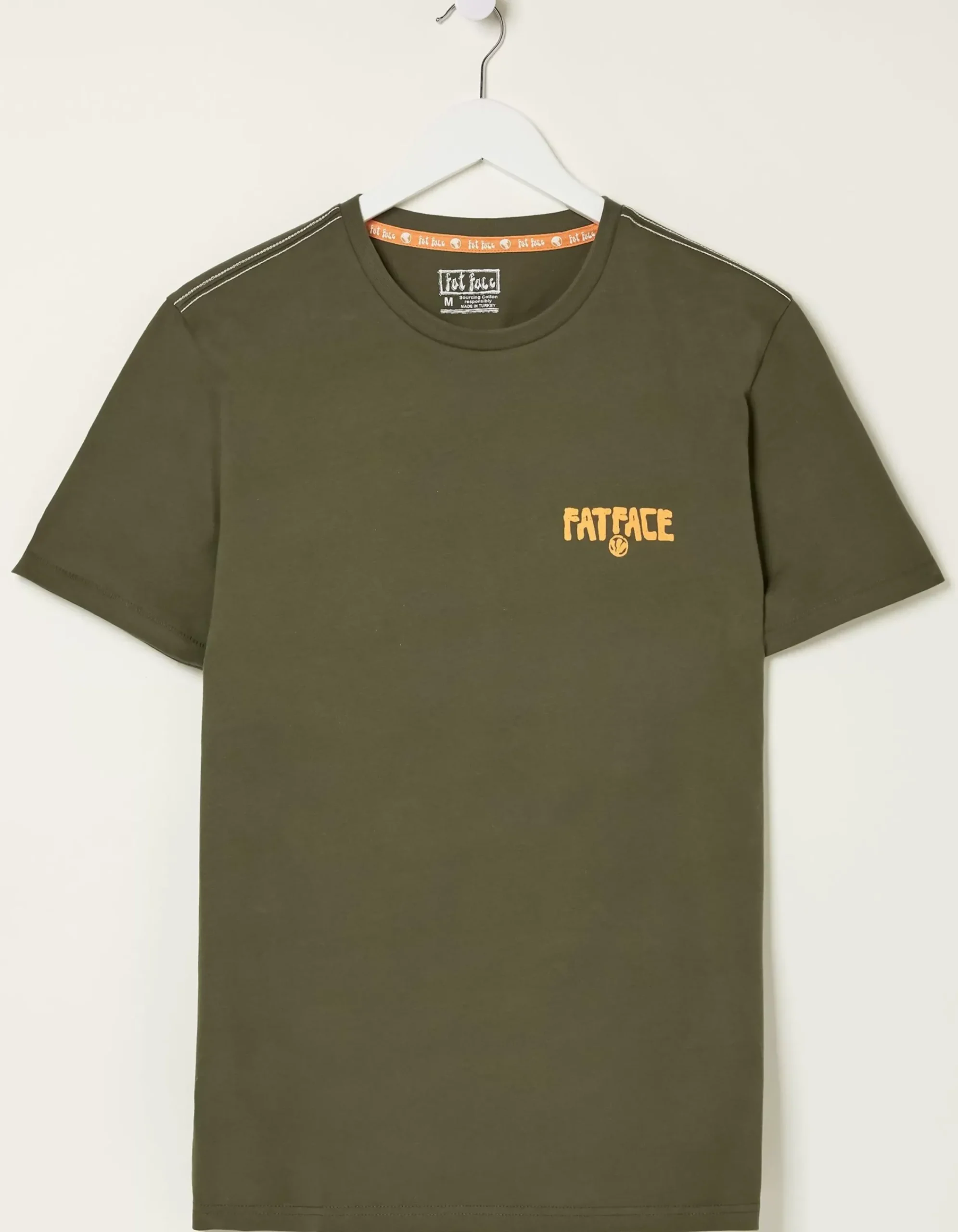 FatFace Surf Comp T-Shirt Khaki Green Hot