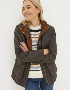 FatFace Sussex Heritage Coat Brown Clearance