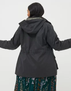 FatFace Sussex Heritage Coat Vintage Black Discount