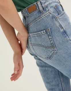 FatFace Sutton Straight Cropped Jeans Light Blue Hot