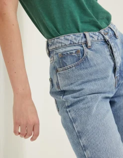 FatFace Sutton Straight Cropped Jeans Light Blue Hot