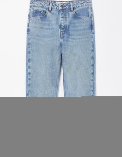 FatFace Sutton Straight Cropped Jeans Light Blue Hot
