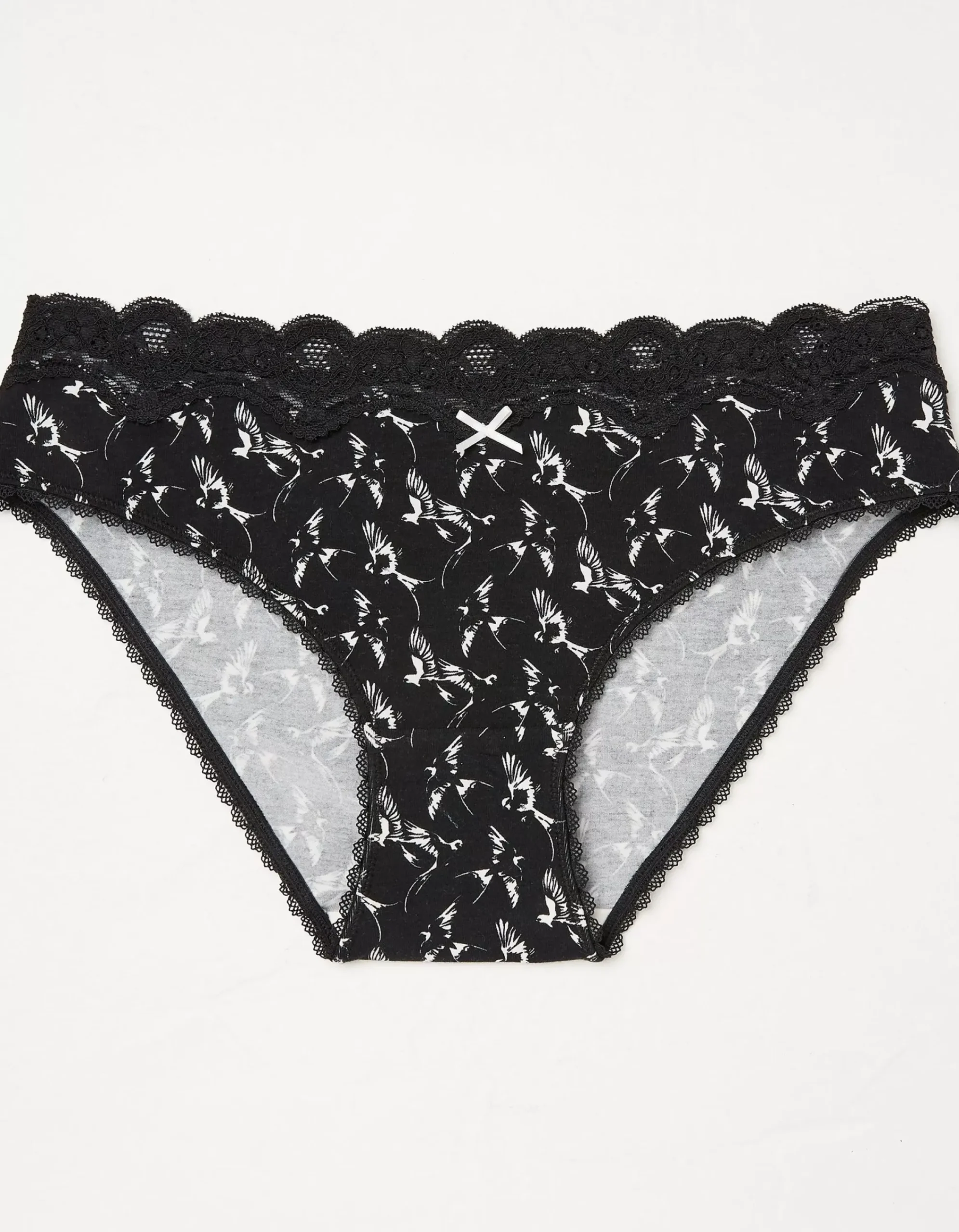 FatFace Swallow Print Mini Knickers Black Online