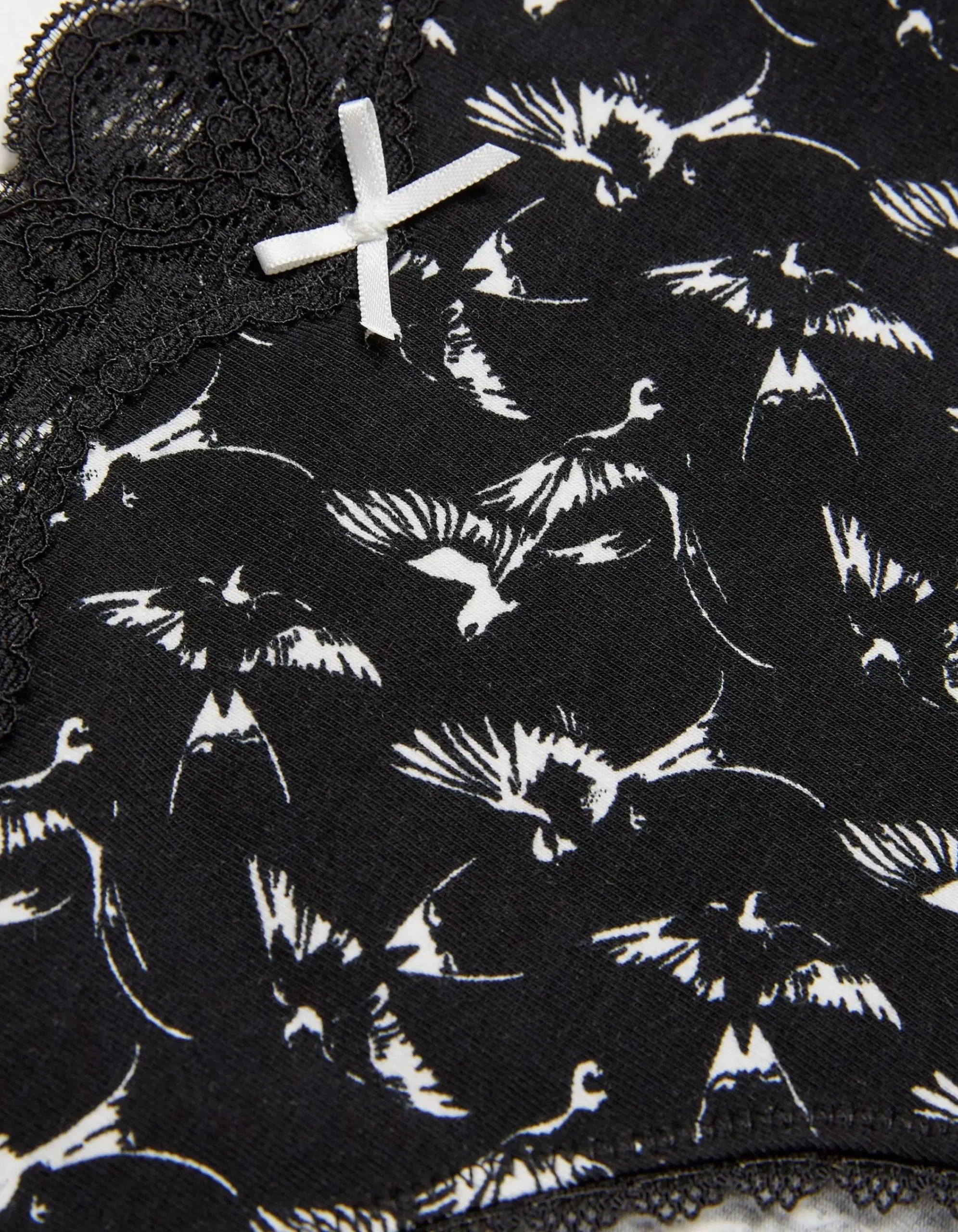 FatFace Swallow Print Mini Knickers Black Online