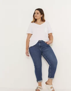 FatFace Sway Slim Jeans Mid Wash New