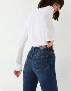 FatFace Sway Slim Leg Comfort Stretch Jeans Mid Wash Clearance