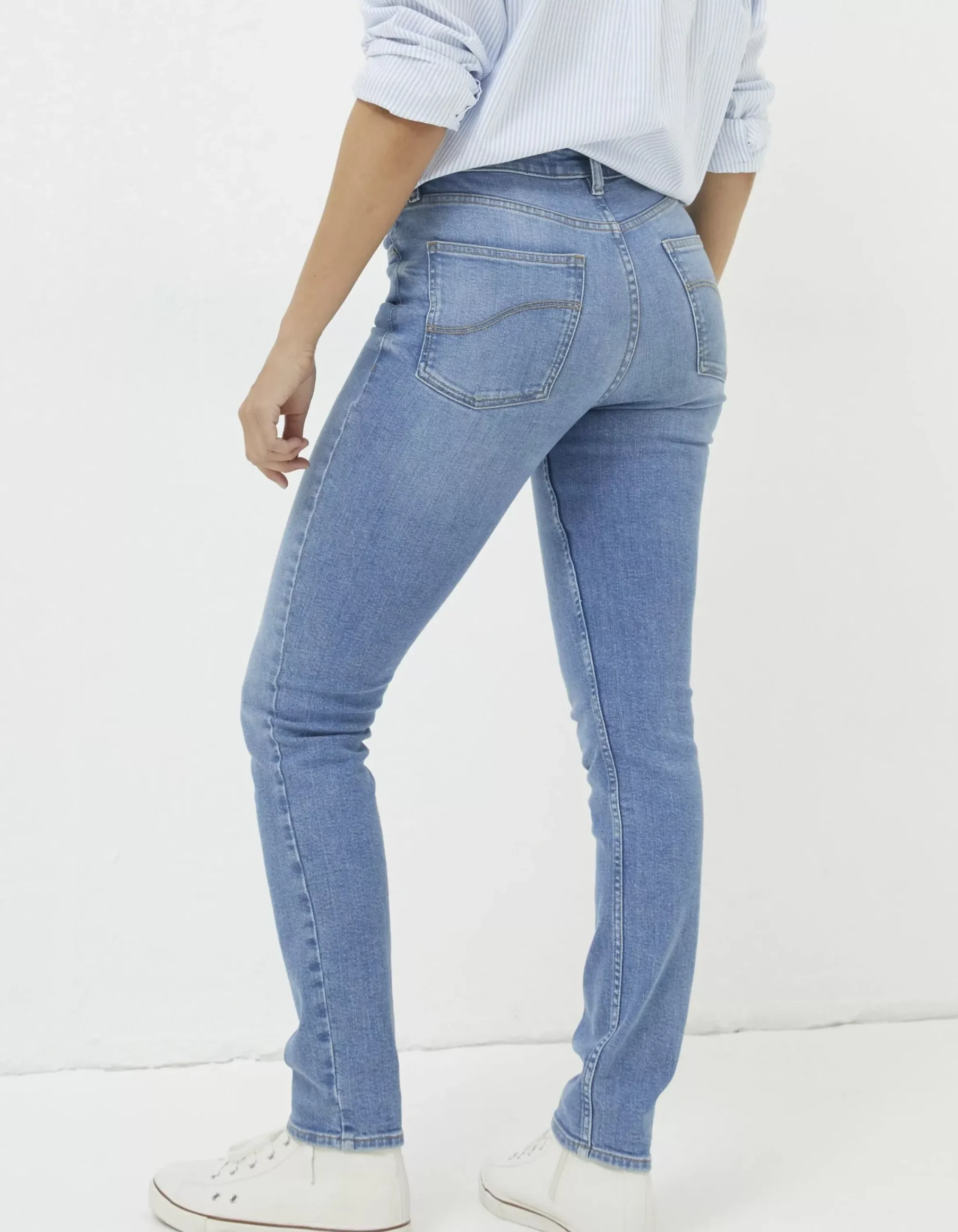 FatFace Sway Slim Leg Comfort Stretch Jeans Vintagepale New