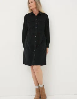 FatFace Tabitha Cord Dress Black Online