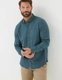 FatFace Tadlow Shirt Dark Teal New