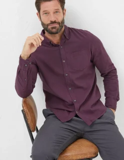 FatFace Tadlow Shirt Burg Marl Clearance