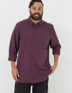 FatFace Tadlow Shirt Burg Marl Clearance