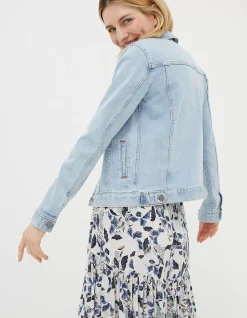 FatFace Tasha Denim Jacket Bleach Wash Best