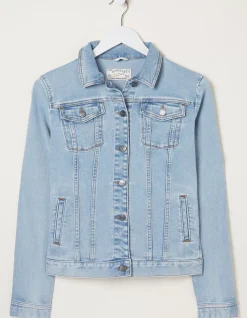 FatFace Tasha Denim Jacket Bleach Wash Best