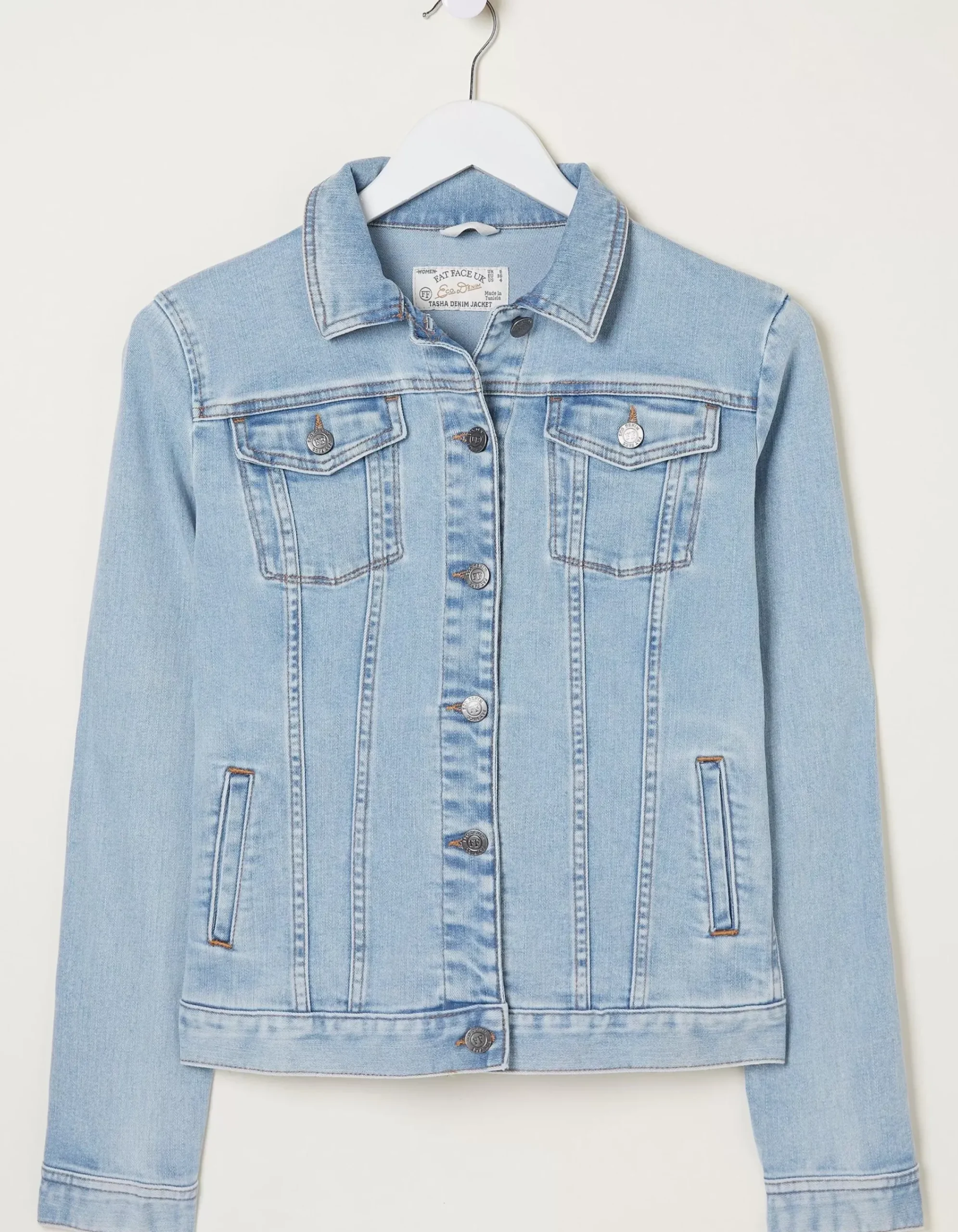 FatFace Tasha Denim Jacket Bleach Wash Best