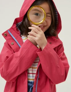 FatFace Tate Waterproof Coat Dark Pink Online