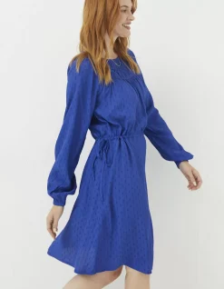 FatFace Taylor Dress Bright Blue Clearance