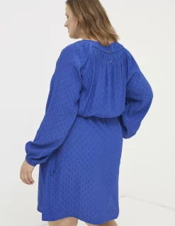 FatFace Taylor Dress Bright Blue Clearance