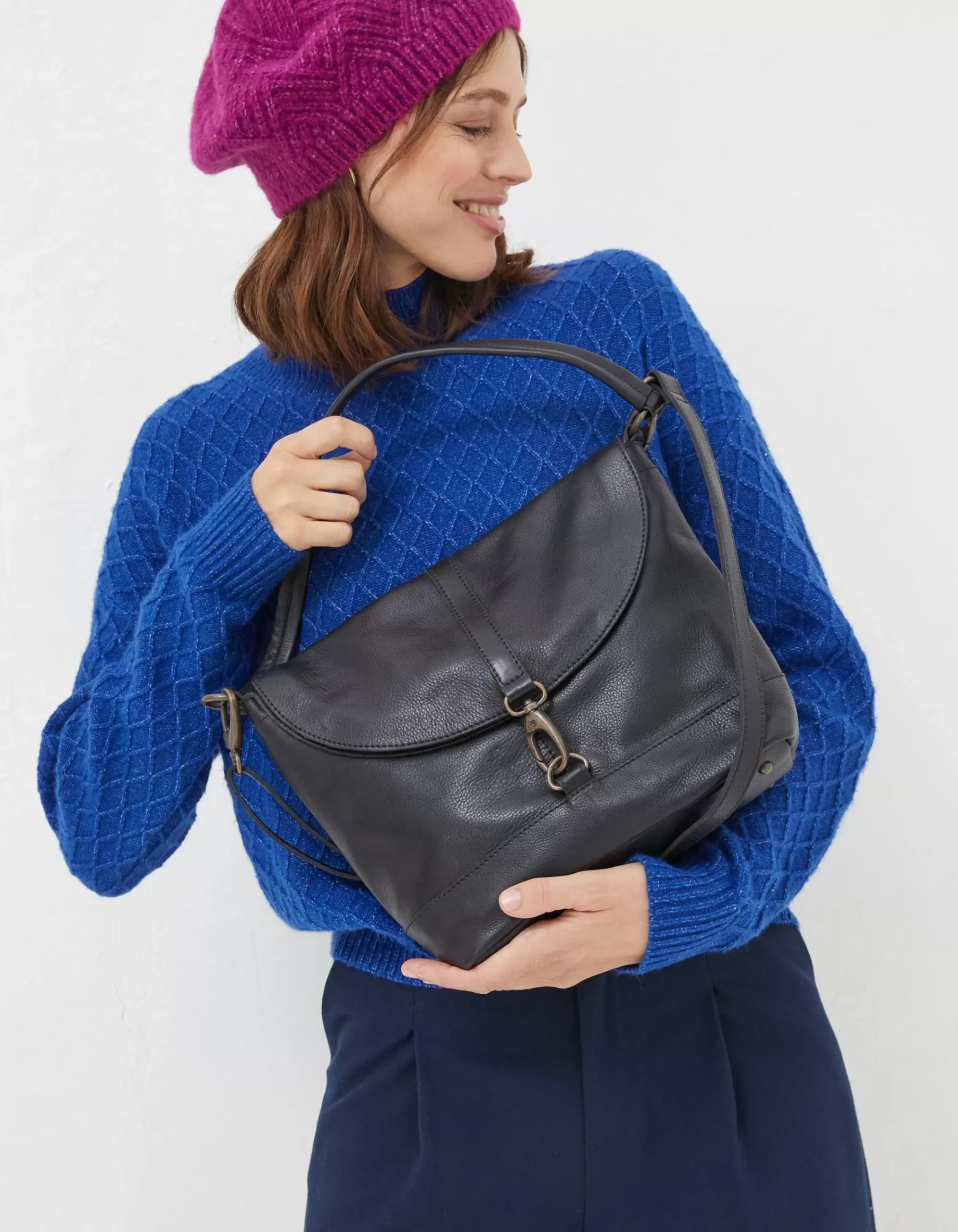 FatFace The Amberly Shoulder Bag Black Discount