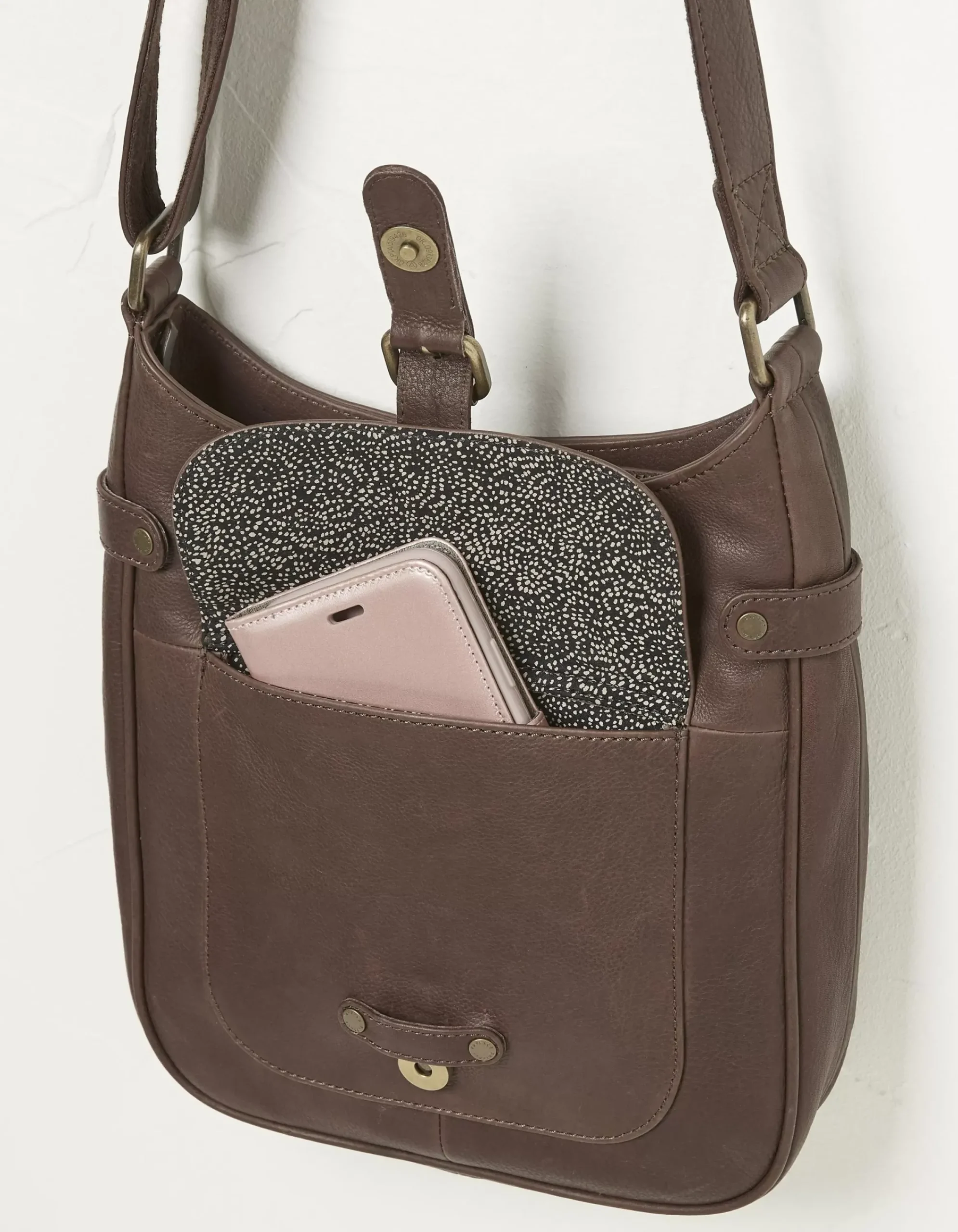 FatFace The Annabelle Shoulder Bag Chocolate Brown Outlet