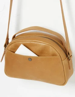 FatFace The Callie Crossbody Bag Mustard Clearance