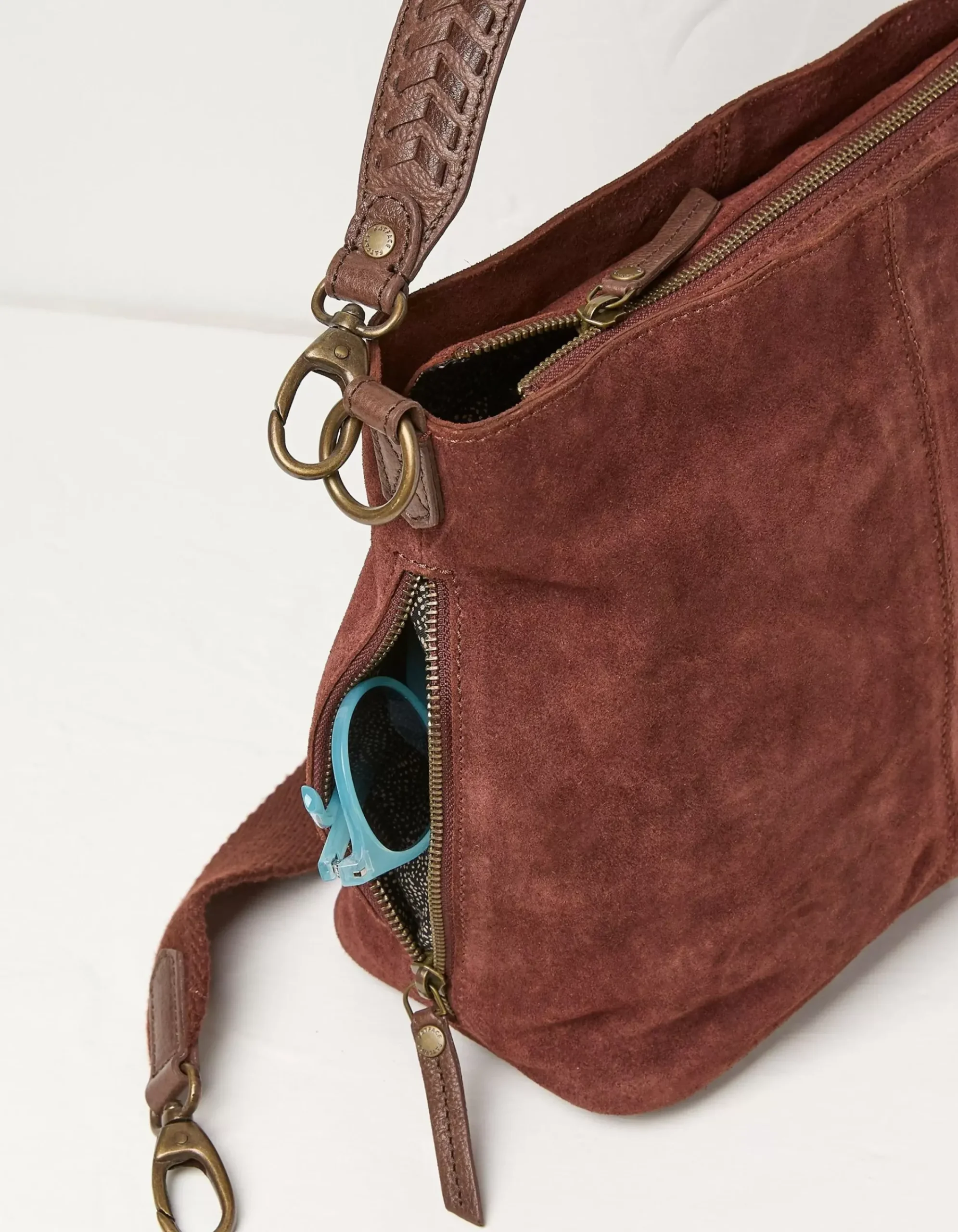 FatFace The Valletta Shoulder Bag Burgundy Sale