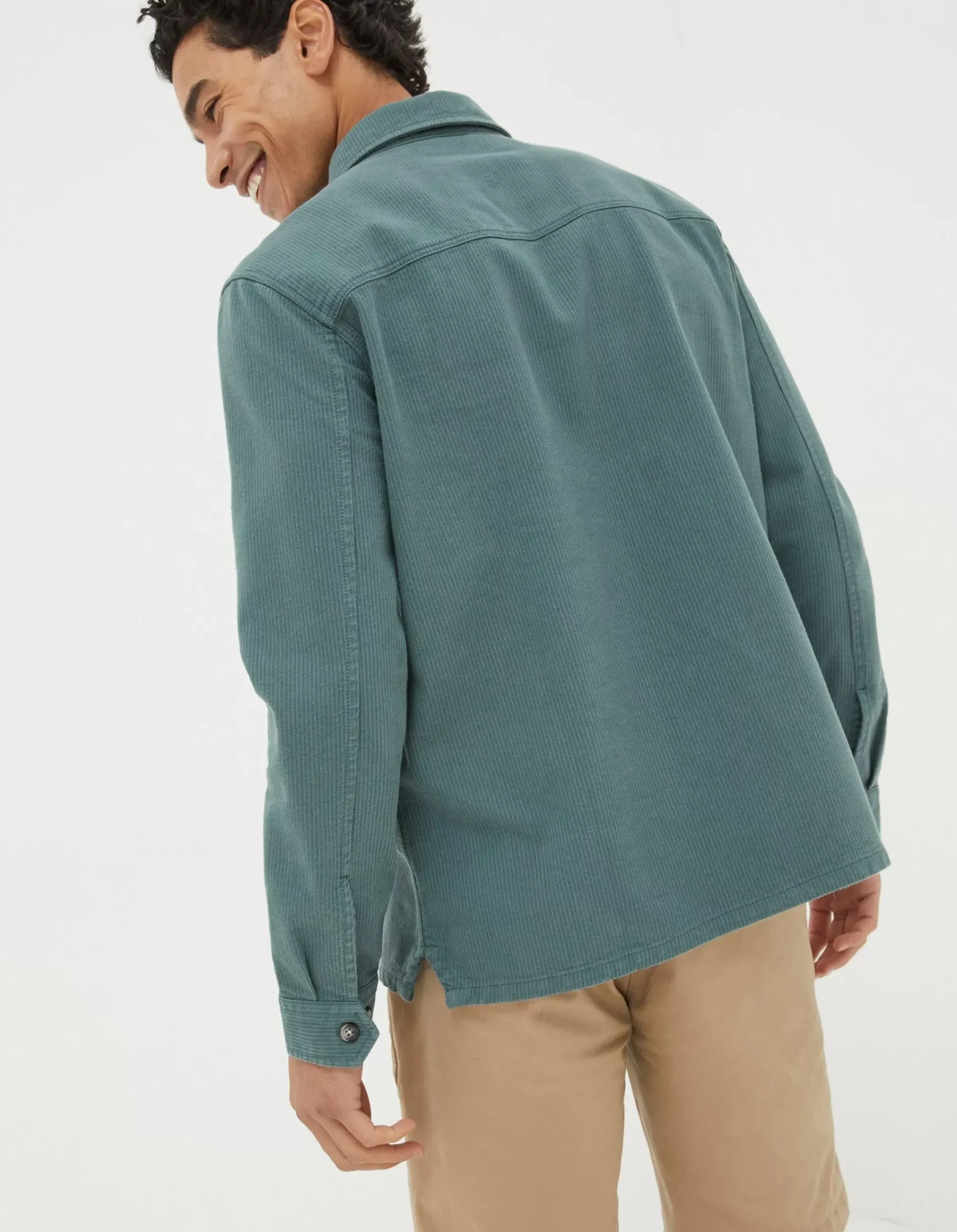 FatFace Thompson Smock Overshirt Green New