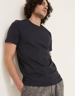 FatFace Three Pack Crew Neck T-Shirts Blue Discount