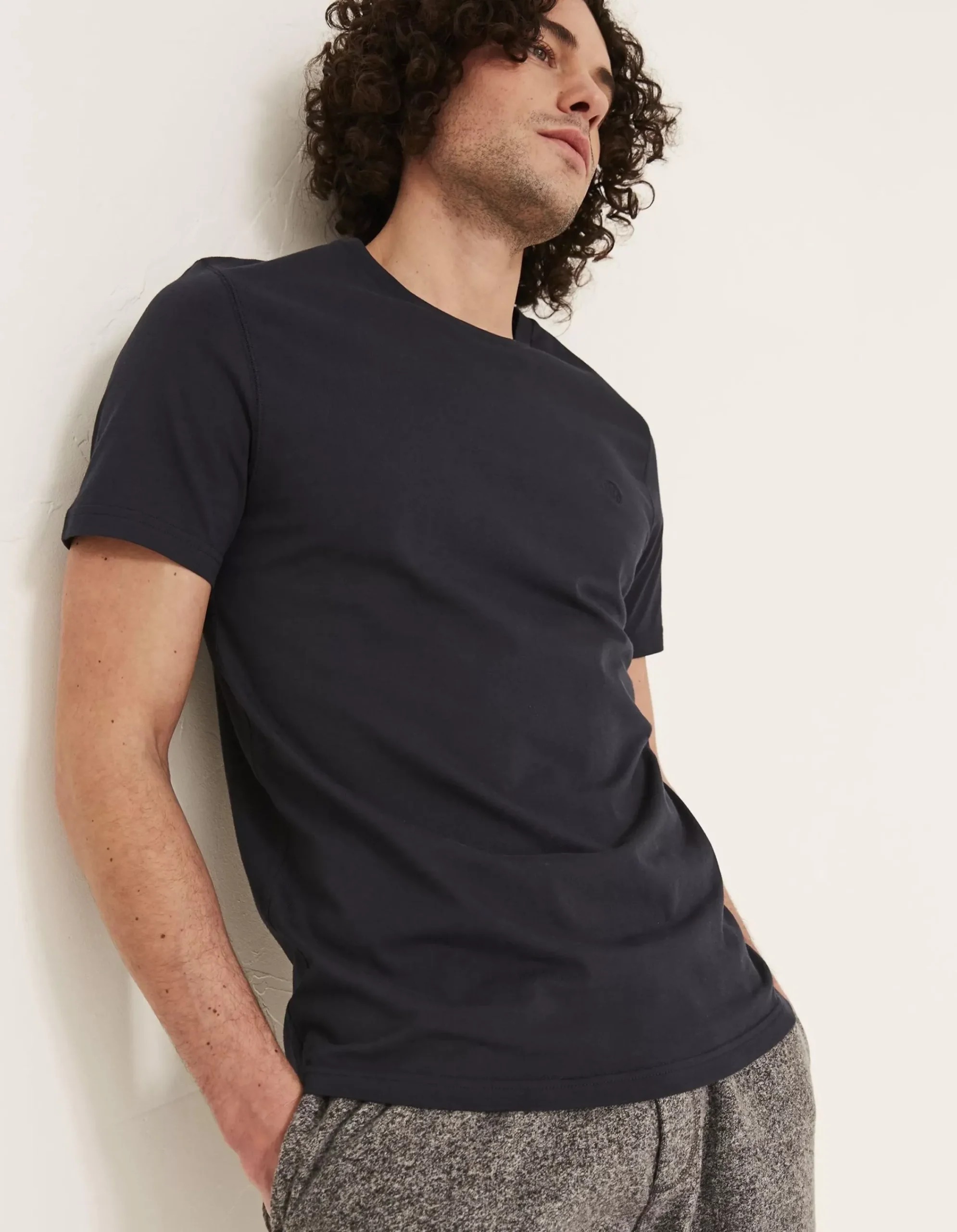 FatFace Three Pack Crew Neck T-Shirts Blue Discount