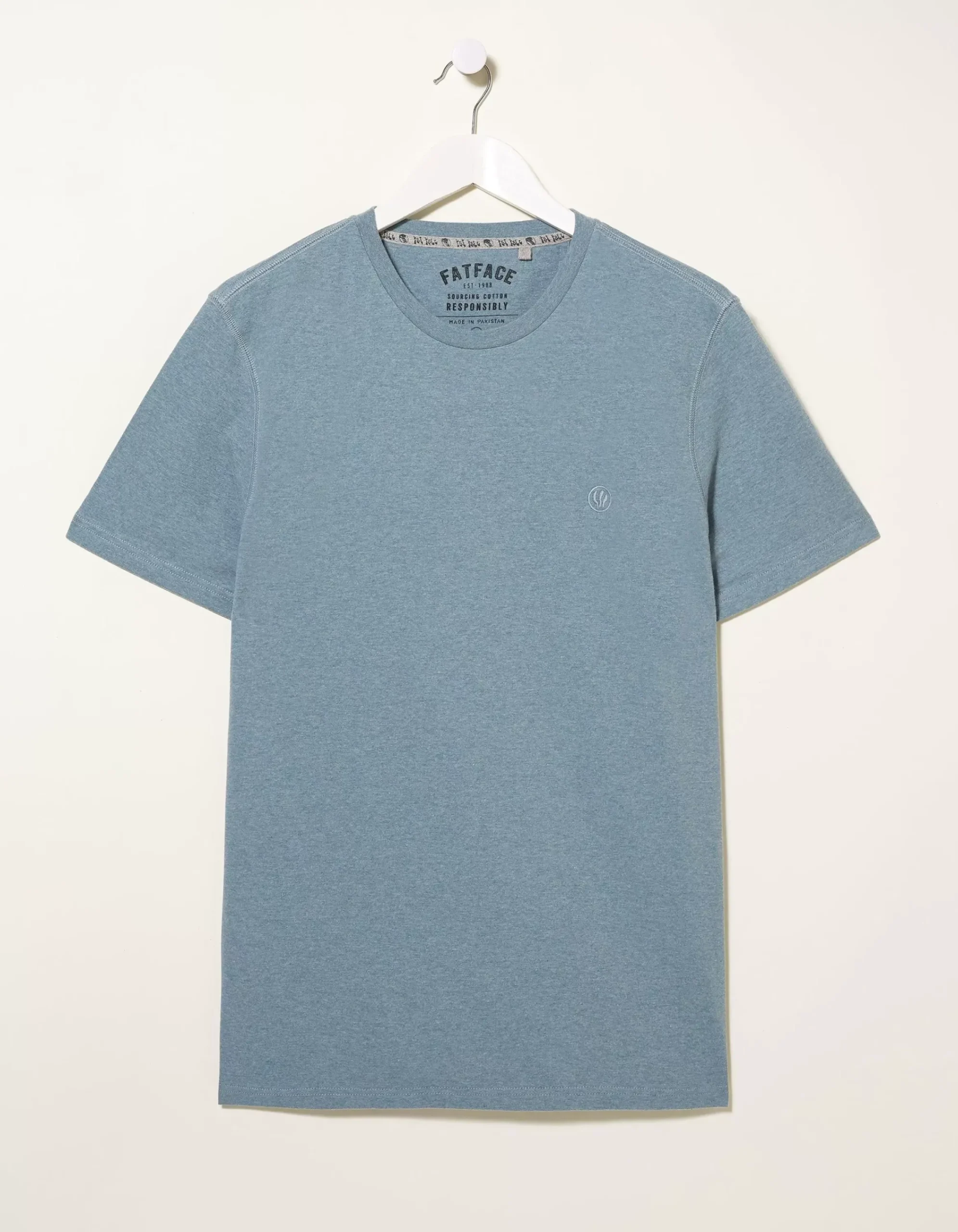 FatFace Three Pack Crew Neck T-Shirts Blue Discount