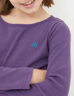 FatFace Three Pack Long Sleeve T-Shirts Teal Green Hot